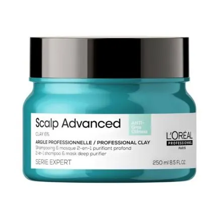 L'Oréal Professionnel Serie Expert Scalp Advanced Anti-Oiliness 2-IN-1 Deep Purifier Clay Mask 250ml