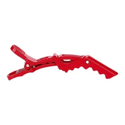 BarberBro. Croc Clips 6 Pack - Red