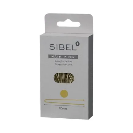 Sibel Straight Hair Pins 70mm Blond - 50 Pack
