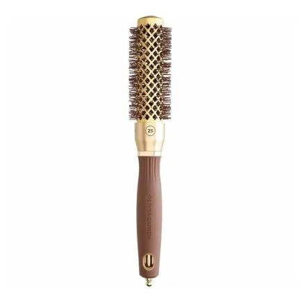 Olivia Garden Expert Blowout Round Hair Brush Shine Gold & Brown 25mm