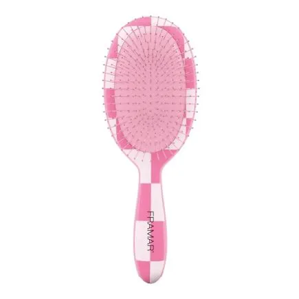 Framar Checked Out Pink - Detangle Brush