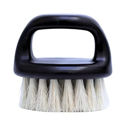 BarberBro. Boar Bristle Knuckle Fade Brush - Black