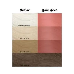 Crazy Color Semi Permanent Hair Colour Cream - Rose Gold 100ml