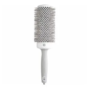 Olivia Garden Expert Blowout Round Hair Brush Speed White & Grey 55mm