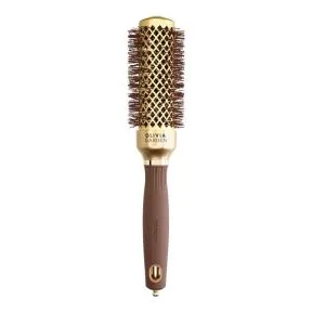 Olivia Garden Expert Blowout Round Hair Brush Shine Gold & Brown 35mm