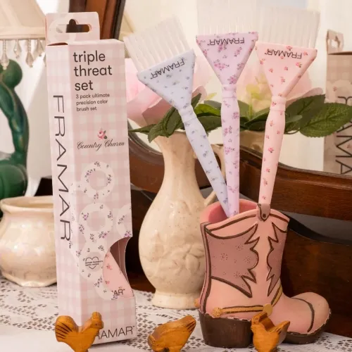 Framar Country Charm Triple Threat Tint Brush Set