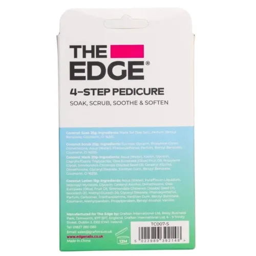 The Edge 4 Step Pedicure Pack - Coconut