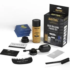 Supreme Trimmer HairThik Hair Fibers Kit - Black