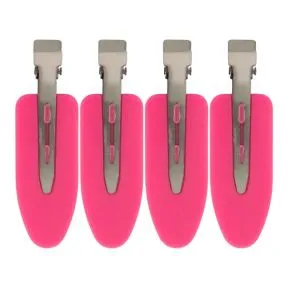 BarberBro. Creaseless Hair Clips Set Pink - 4 Pack