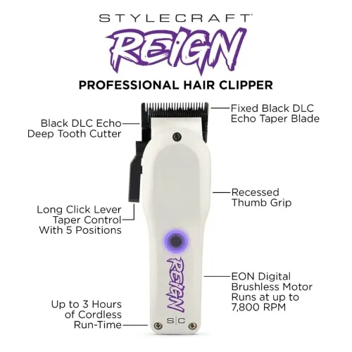 StyleCraft Reign EON Digital Brushless Motor Clipper