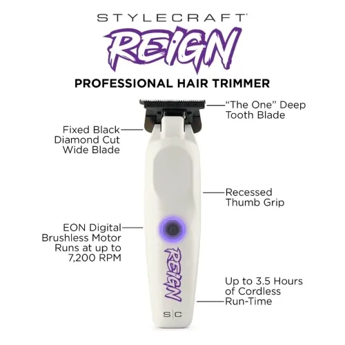 StyleCraft Reign EON Digital Brushless Motor Trimmer